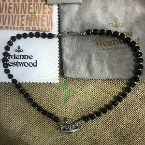 Vivienne Westwood Black Orb Necklace